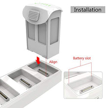 Load image into Gallery viewer, Smatree Battery Charging Hub Compatible for DJI Phantom 4/4 Pro/4 Pro V2.0/4 Adv(Charge 3 Batteries One by One, Converting Phantom 4 Battery into Power Bank)
