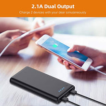 Load image into Gallery viewer, Portable Charger Power Bank 25800mAh Huge Capacity External Battery Pack Dual Output Port with LED Status Indicator Power Bank for iPhone, Samsung Galaxy, Android Phone,Tablet &amp; etc（Black）
