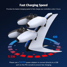 Load image into Gallery viewer, NexiGo PS5 DualSense Controller Charger Special Edition, Wireless Controller Charging Station with Dual USB C Ports, Dual USB Fast Charging Dock for Sony Playstation 5 Dualsense Controller
