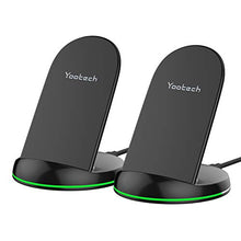 Load image into Gallery viewer, Yootech [2 Pack] Wireless Charger Qi-Certified 10W Max Wireless Charging Stand, Compatible with iPhone 13/13 Pro/13 Mini/13 Pro Max/12/SE 2020/11,Galaxy S22/S22 Ultra/S21/S20/S10 Plus(No AC Adapter)
