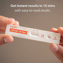 Load image into Gallery viewer, iHealth COVID-19 Antigen Rapid Test, 2 Tests per Pack,FDA EUA Authorized OTC at-Home Self Test, Results in 15 Minutes with Non-invasive Nasal Swab, Easy to Use &amp; No Discomfort
