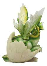 Load image into Gallery viewer, Ebros August Birthstone Dragon Egg Statue 5.25" Tall Green Peridot August Birthstone Gem Symbol Hatchling Dragon Collector Figurine
