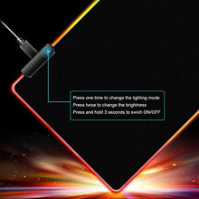 Load image into Gallery viewer, RGB Mousepad Led Mouse Pad, Large Mouse Pad,Led and Big Mouse mat
