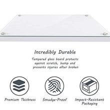 Load image into Gallery viewer, Glass Dry Erase Board, 24 x 18 Inches Magnetic Glass Board with Pen Tray, Ultra White
