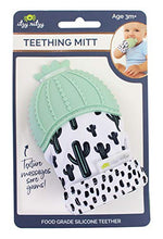 Load image into Gallery viewer, Itzy Ritzy Silicone Teething Mitt – Soothing Infant Teething Mitten with Adjustable Strap, Crinkle Sound and Textured Silicone to Soothe Sore and Swollen Gums, Cactus
