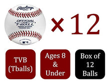 Load image into Gallery viewer, Rawlings Youth Tball or Training Baseball, Box of 12 T-balls, TVB
