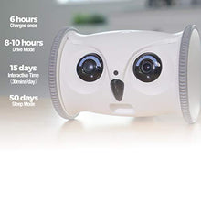 Load image into Gallery viewer, SKYMEE Owl Robot: Mobile Full HD Pet Camera with Treat Dispenser, Interactive Toy for Dogs and Cats, Remote Control via App (2.4G WiFi ONLY)
