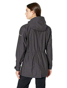 Columbia Women's Norwalk Mountain Jacket, Waterproof & Breathable, Black Heather, X-Large