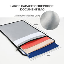 Load image into Gallery viewer, RichYa Fireproof Document Box with Lock, Foldable, with Handles, Waterproof and Fireproof Document Storage Box, for Storing Important Items such as Letters | Documents | Books | Certificates, etc.
