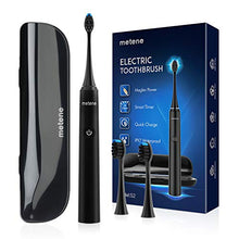 Load image into Gallery viewer, Electric Toothbrush, Rechargeable Power Sonic Toothbrush with 40000VPM, 5 Optional Modes, Smart Timers&amp;2 DuPont Brush Heads, Electronic Toothbrush for Adults with Travel Case, IPX7 Waterproof
