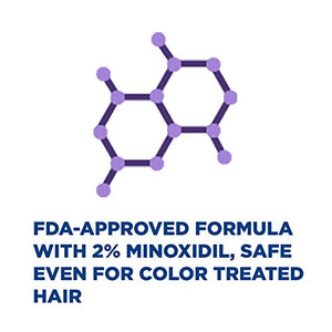 Rogaine Men's Extra Strength 5% Minoxidil Topical Solution for Hair Loss and Regrowth, Treatment for Thinning Hair, 3 Month Supply, Unscented, 2 Fl Oz, Pack of 3