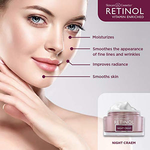 Retinol Night Cream – The Original Anti-Aging Retinol For Younger Looking Skin – Luxurious Restorative Moisturizer Works While You Sleep to Reduce Fine Lines And Other Signs of Aging