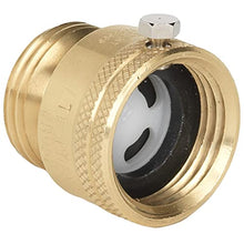 Load image into Gallery viewer, Homewerks Worldwide VACBFPZ4B Vacuum Breaker Hose Bib Backflow Preventer, 3/4 Inch, Brass
