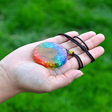Load image into Gallery viewer, 7 Chakra Rainbow Orgone Crystal Pendant for Strengthen Immune System - Heart - Self Confidence – Positivity- Emotional Body Purification
