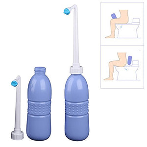 Portable Bidet Sprayer and Travel Bidet with Hand Held Bidet Bottle for Personal Cleansing Use Extended Nozzle - Personal Hygiene Care Toilet Bidet Shower/Bathroom Bidet Spray -21.8oz(620ml)