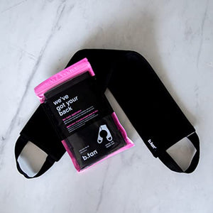 b.tan Back Lotion Applicator | We've Got Your Back Tan Self Tanner Mitt - for Moisturizers, Sunscreen, Oils & Self Tanning Mousses, Get Those Hard-to-Reach Places, Velvety Soft Material + Washable