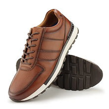 Load image into Gallery viewer, MERRYLAND Men's Classic Business Casual Dress Breathable Lace-up Oxford Shoes,Tan PU 7 M US
