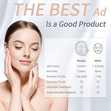 Load image into Gallery viewer, Led Face Mask 7 Color Photon Blue Red Light Therapy Skin Rejuvenation Facial Skin Care Mask Therapy For Healthy Skin Rejuvenation
