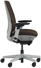 Load image into Gallery viewer, Steelcase Amia Chair with Platinum Base &amp; Standard Carpet Casters, Chocolate
