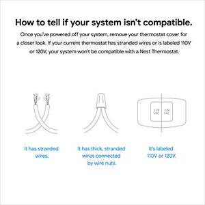 Google Nest Thermostat - Smart Thermostat for Home - Programmable Wifi Thermostat - Snow