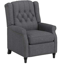 Load image into Gallery viewer, Amazon Brand – Ravenna Home Pritchard Classic Recliner, 29.1"W, Dark Grey
