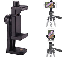 Load image into Gallery viewer, Acuvar Heavy Duty Rotating Smartphone Tripod Mount Holder. Fits iPhone 11 Pro Max, 11 Pro, 11, X Xs Max Xr 8, 8+, 7, 7 Plus, 6, SE 2, Samsung Note Galaxy S20 S10 Android and Many Phones
