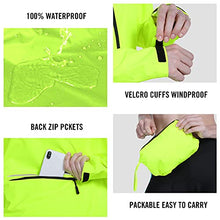 Load image into Gallery viewer, BALEAF Women&#39;s Cycling Jacket Waterproof Rain Bike Jackets Wind Breakers Removable Sleeves Running Lightweight Fluorescent Yellow Size L

