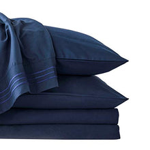 Load image into Gallery viewer, LIANLAM King 6 Piece Bed Sheets Set - Super Soft Brushed Microfiber 1800 Thread Count - Breathable Luxury Egyptian Sheets Deep Pocket - Wrinkle and Hypoallergenic(King, Navy Blue)

