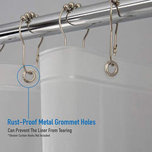 Load image into Gallery viewer, Bath Bliss 70&quot;x72&quot; PEVA Curtain, 7.2G Thickness, Rust Resistant, Eco-Friendly, for Bathroom, in Frost Shower Liner
