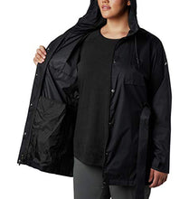 Load image into Gallery viewer, Columbia Women&#39;s Pardon My Trench Rain Jacket,Black,Small
