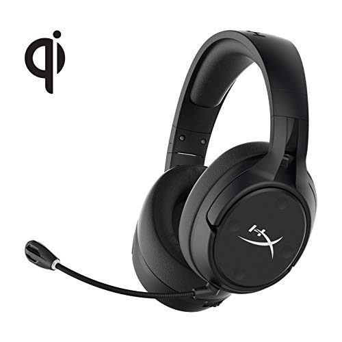 HyperX Cloud Flight S - Wireless Gaming Headset, 7.1 Surround Sound, 30 Hour Battery Life, Qi Wireless Charging, Detachable Microphone with LED Mute Indicator, Compatible with PC & PS4
