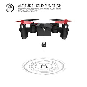 Holy Stone HS190 Foldable Mini Nano RC Drone for Kids Gift Portable Pocket Quadcopter with Altitude Hold 3D Flips and Headless Mode Easy to Fly for Beginners