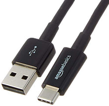 Load image into Gallery viewer, Amazon Basics USB Type-C to USB-A 2.0 Male Charger Cable, 9 Feet (2.7 Meters), Black
