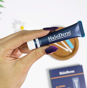 HaloDerm Advanced Skin Tag Remover & Mole Remover - All Natural Skin Tag Cream - Remove up to 10 Skin Tags (FAST Results In As Little As 3-5 Applications) (1 Pack)