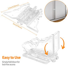 Load image into Gallery viewer, Sliding Door Lock Baby Safety - KOOPAO 6 Pack Slide Window Locks Closet Glass Doors Patio Child Safety Lock Perfect for Toddlers No Drilling Tools Needed Clear
