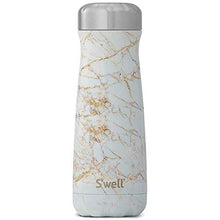 Load image into Gallery viewer, S'well Stainless Steel Traveler - 20 Fl Oz - Calacatta Gold - Triple-Layered Vacuum-Insulated Travel Mug Keeps Coffee, Tea and Drinks Cold for 36 Hours and Hot for 15- BPA-Free Water Bottle

