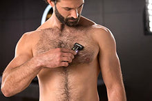 Load image into Gallery viewer, MicroTouch SOLO Titanium, Rechargeable Beard &amp; Body Razor that Trims, Edges, Shaves, and Grooms
