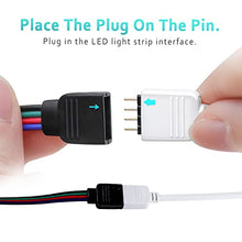 Load image into Gallery viewer, Nelyeqwo 2 Pack 16.4ft RGB Extension Cable LED Strip Connector 4 Pin with 243 Pcs Cable Management Kit
