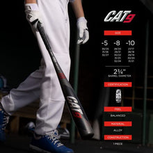 Load image into Gallery viewer, Marucci CAT9 -10 USSSA Senior League Baseball Bat, 2 3/4" Barrel, 29"/ 19 oz
