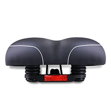 Load image into Gallery viewer, LINGMAI Comfortable Exercise Bike Seat for Men and Women,Oversize Bicycle Saddle with Soft Cushion Improves Comfort for Mountain Bike, Road Bicycle, Hibrid and Stationary Electric Bike
