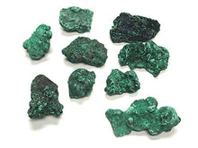 Load image into Gallery viewer, Zentron Crystal Collection Fibrous Malachite Stone - Raw Stone in Velvet Bag (Small (1-2&quot;))
