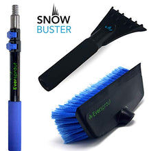 Load image into Gallery viewer, EVERSPROUT SnowBuster 1.5-to-4 Foot Extendable Ice Scraper &amp; Snow Brush Kit (Scraper, Brush, Pole) | 8-10 Ft Standing Reach | Long Extension Handle for SUV/Truck/Car Windshield, Windows, Roof
