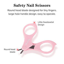 Load image into Gallery viewer, Best-BB Baby Nail Clippers Kit, 4 in 1 Baby Nail Care Set, Nail Clipper, Safe Scissor, Nail File &amp; Round Tweezer, Designed for Newborn, Infant, Toddler &amp; Kids (Pink, 1 Set)
