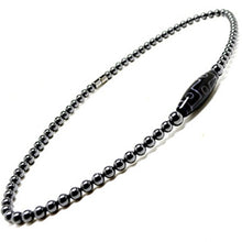 Load image into Gallery viewer, Accents Kingdom Men&#39;s 9 Eye Tibetan Dzi Bead Magnetic Hematite Necklace 20&quot; B
