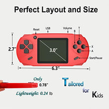 Load image into Gallery viewer, Beijue 16 Bit Handheld Games for Kids Adults 3.0&#39;&#39; Large Screen Preloaded 100 HD Classic Retro Video Games no Need WiFi USB Rechargeable Seniors Electronic Game Player Birthday Xmas Present (Red)
