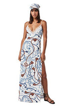 Load image into Gallery viewer, NAUTICAL ROPE PRINT SLIP DRESS, SMALL
