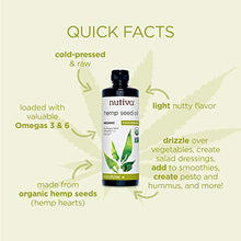 Load image into Gallery viewer, Nutiva Organic Cold-Pressed Unrefined Hemp Oil, 24 Ounce
