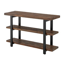 Load image into Gallery viewer, Alaterre Furniture Sonoma 48 inch L Reclaimed Wood Media/Console Table with 2 Shelves, Natural
