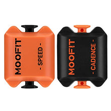 Load image into Gallery viewer, moofit Bike Cadence and Speed Sensor Bluetooth &amp; ANT+ Wireless Cycling Cadence Speed Sensor IP67 Waterproof for Zwift, Rouvy, Endomondo, Peloton, OpenRider and More

