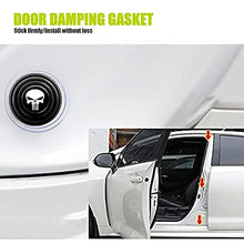 Load image into Gallery viewer, UGSHY 16 PCS Car Door Shock Absorber, Rubber Silicone Buffer Crash Pad, Sound Insulation Thickened Gasket, Universal Door Protection Device for Most Cars (Black #Skull)
